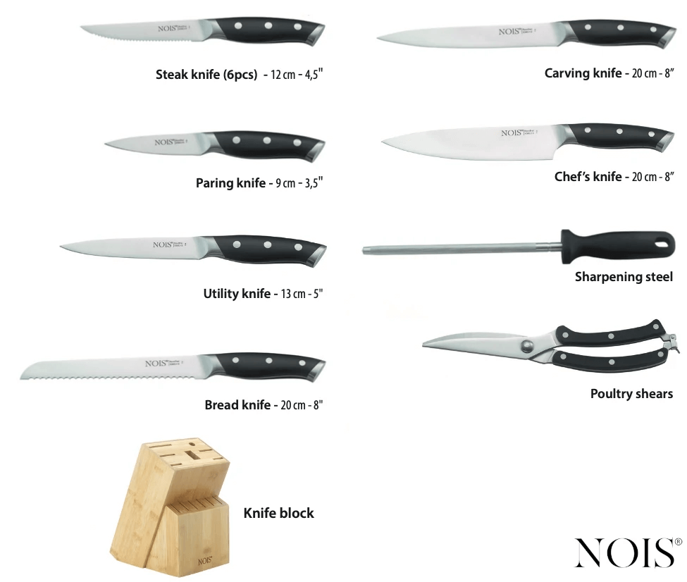 Набір кованих ножів NOIS